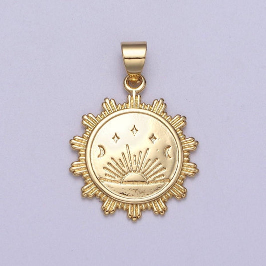 Sunrise Coin Charm