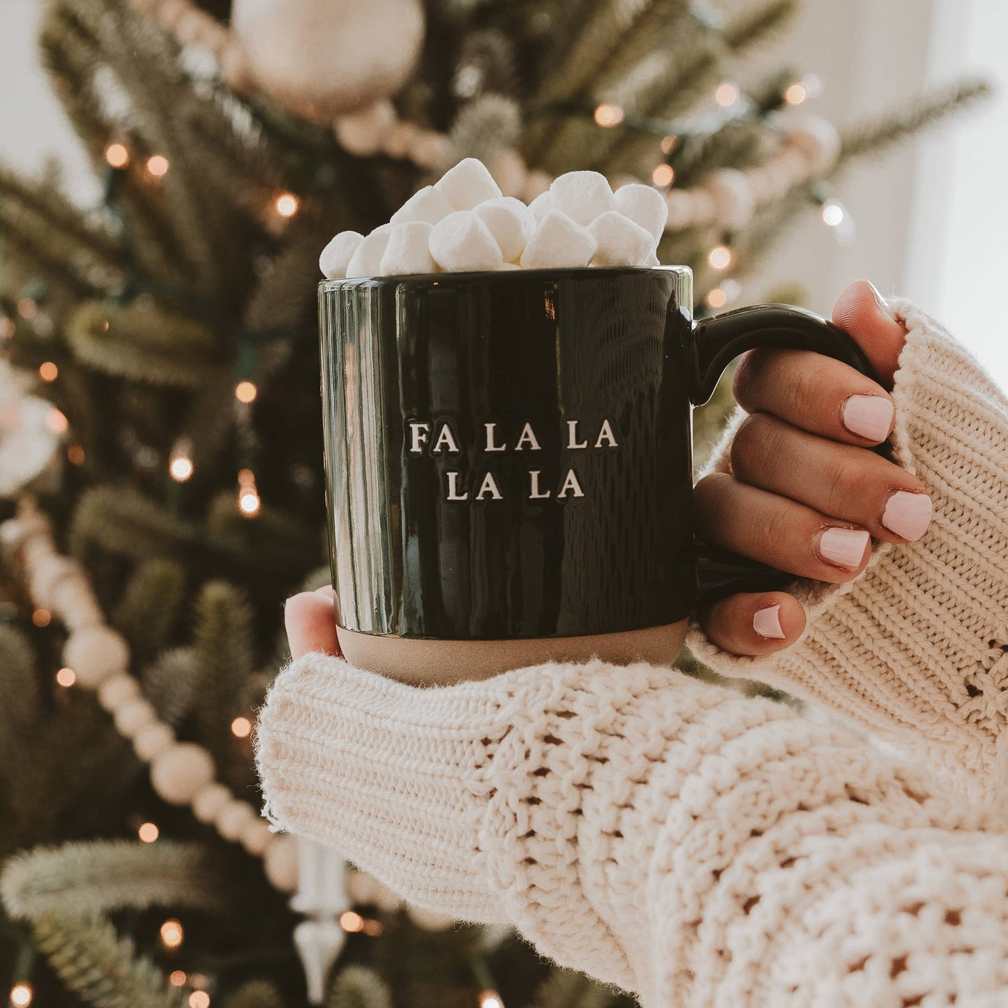 *NEW* Fa La La Stoneware Coffee Mug - Christmas Decor & Gift