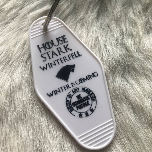 Motel Key Fob - House Stark (HotD, GoT)