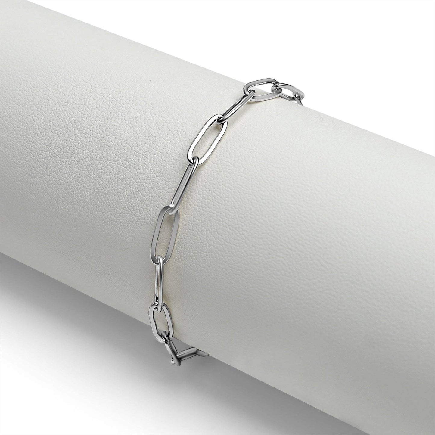 6.5" Paperclip Charm Keeper Bracelet