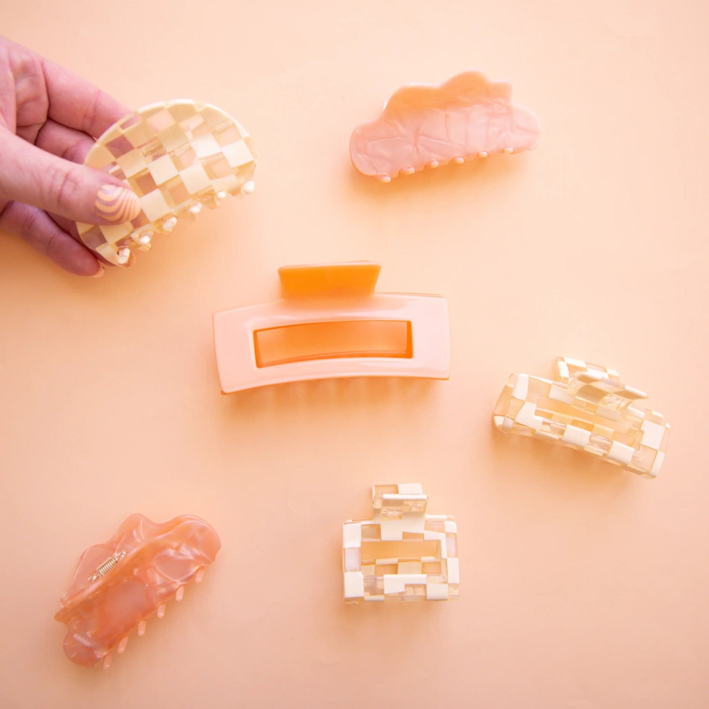Venus Hair Claw - Salt Pink