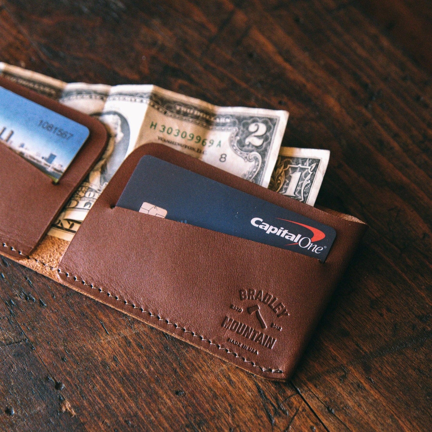 Minimal Billfold Wallet - Brown