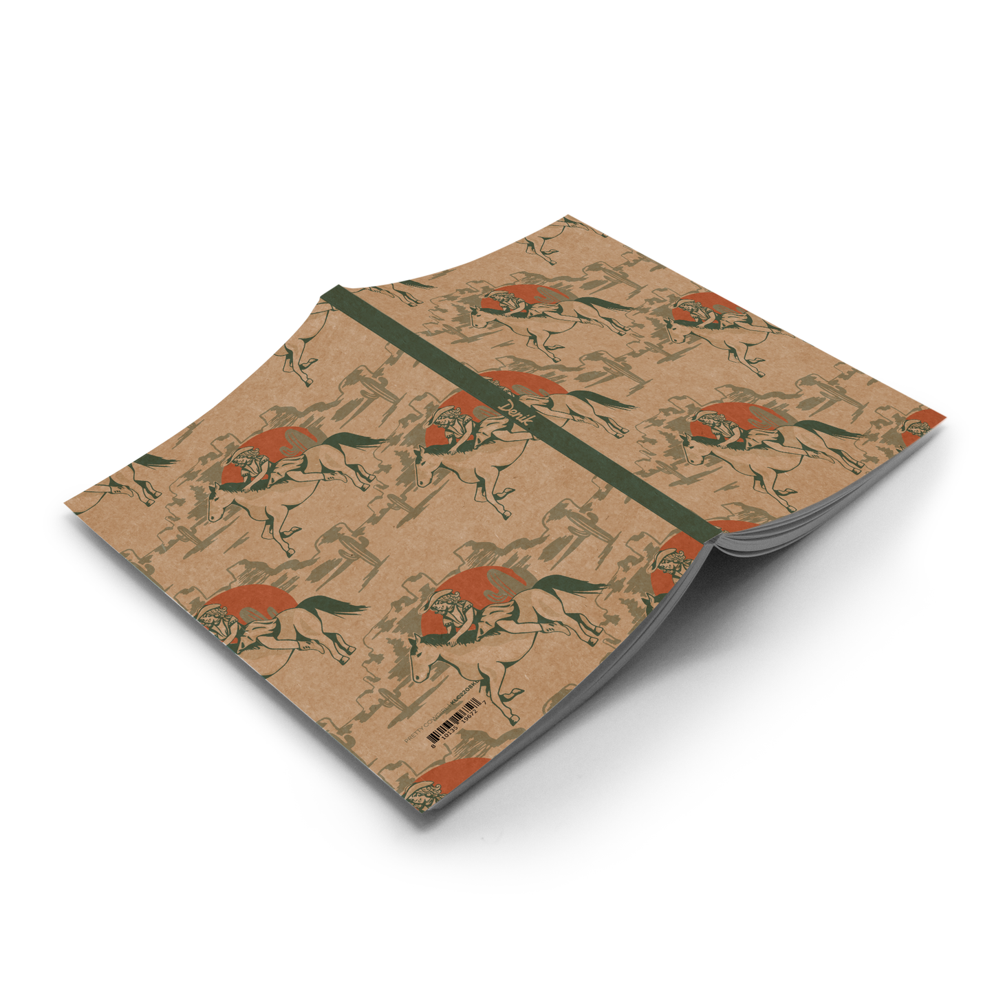 Pretty Cowgirl Kraft Notebook