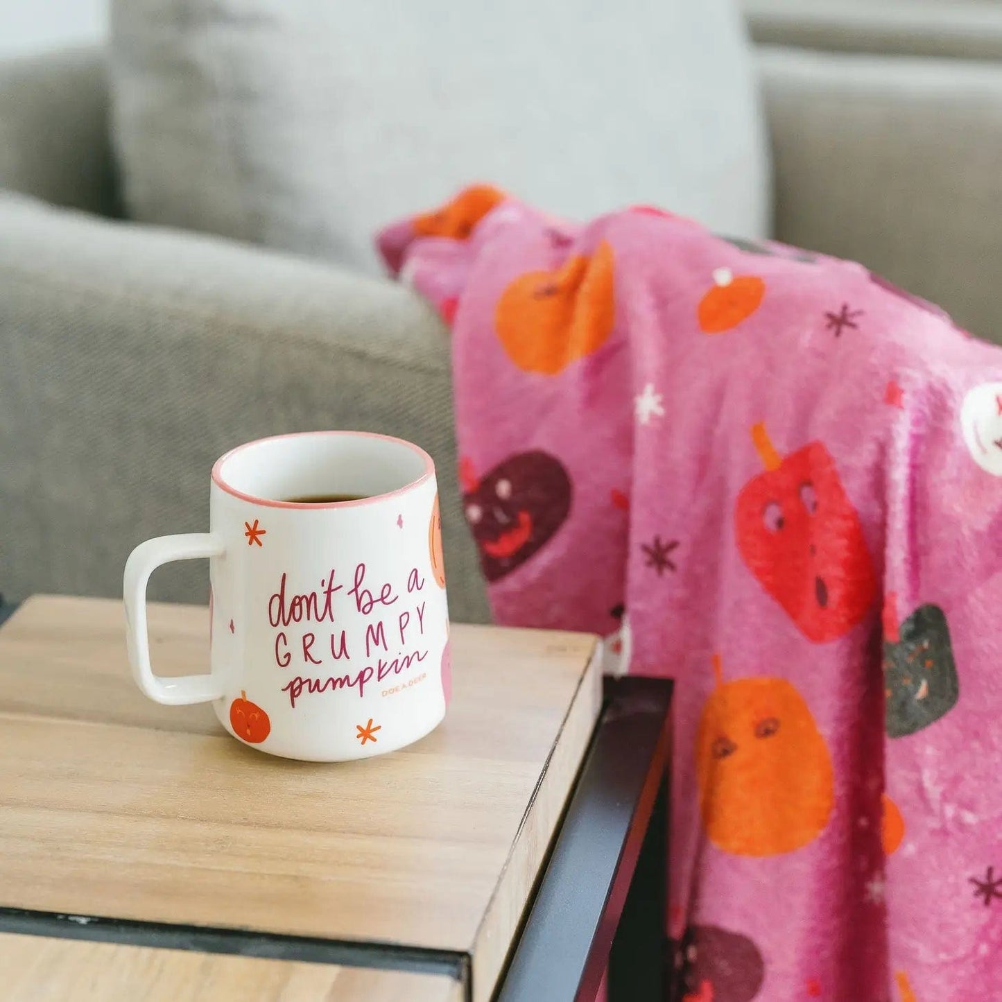 Grumpy Pumpkin Fall Halloween Mug