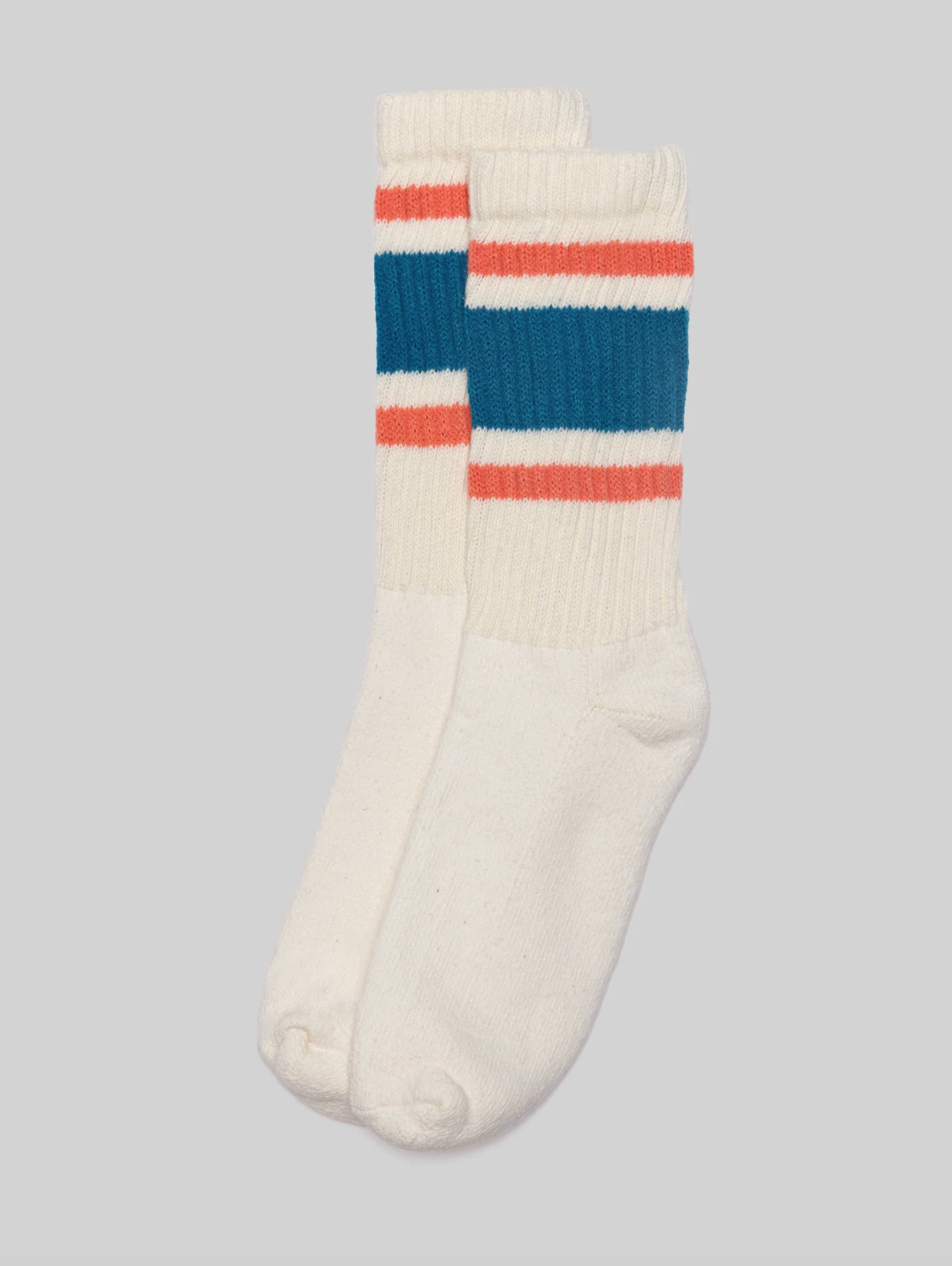 The Retro Stripe: Grey heather/brown / One Size