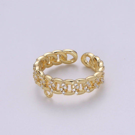 24k Gold Vermeil Open Link Ring
