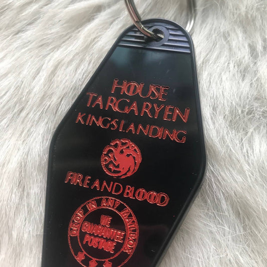 Motel Key Fob - House Targaryen (HotD, GoT)