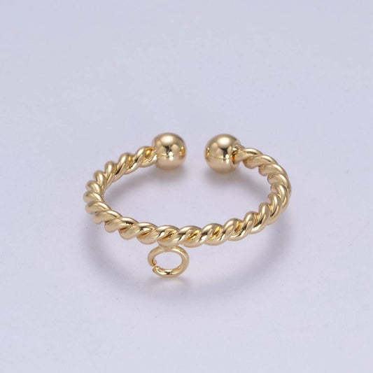 Gold Filled Twisted Rope Ring