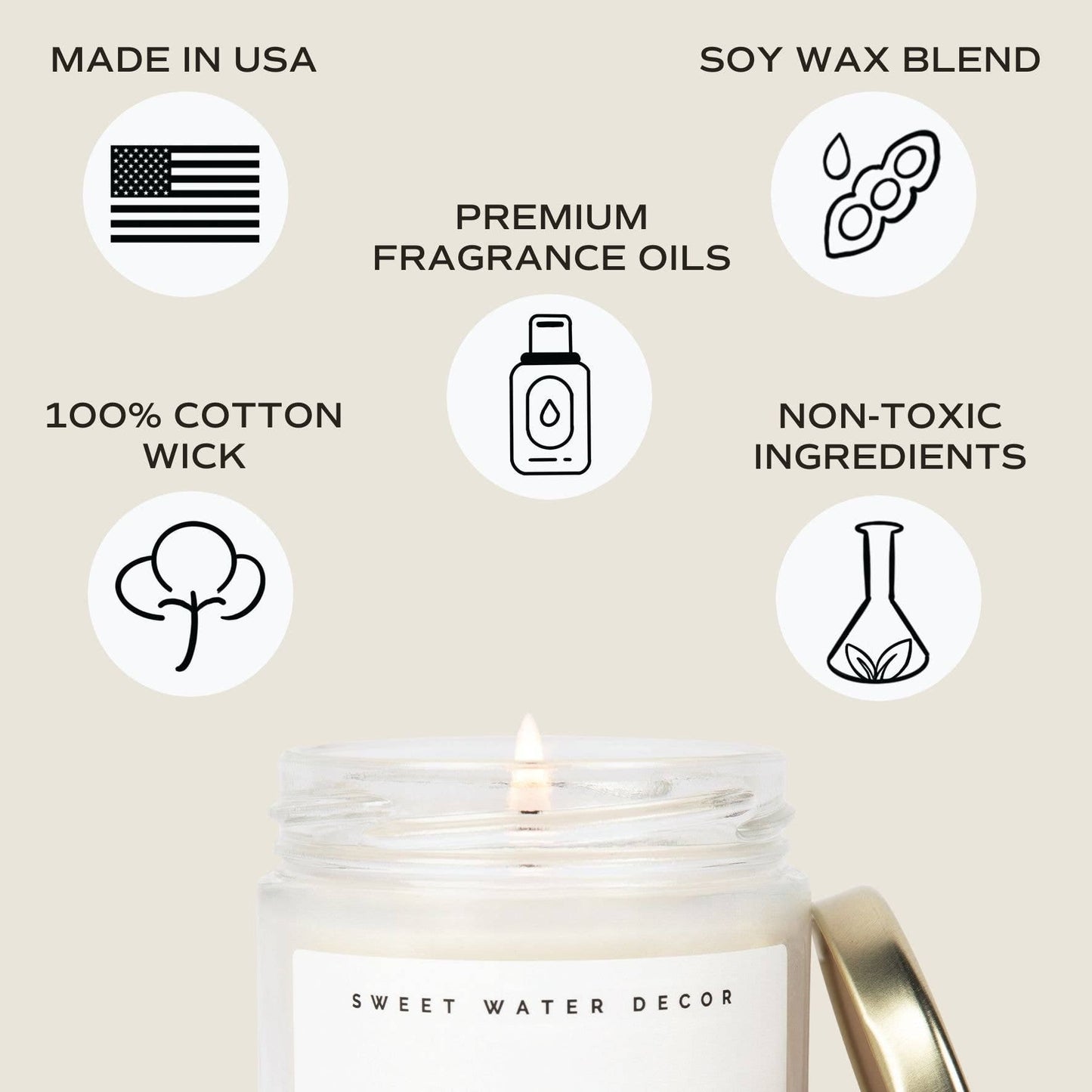 Merry and Bright 9 oz Soy Candle - Home Decor & Gifts