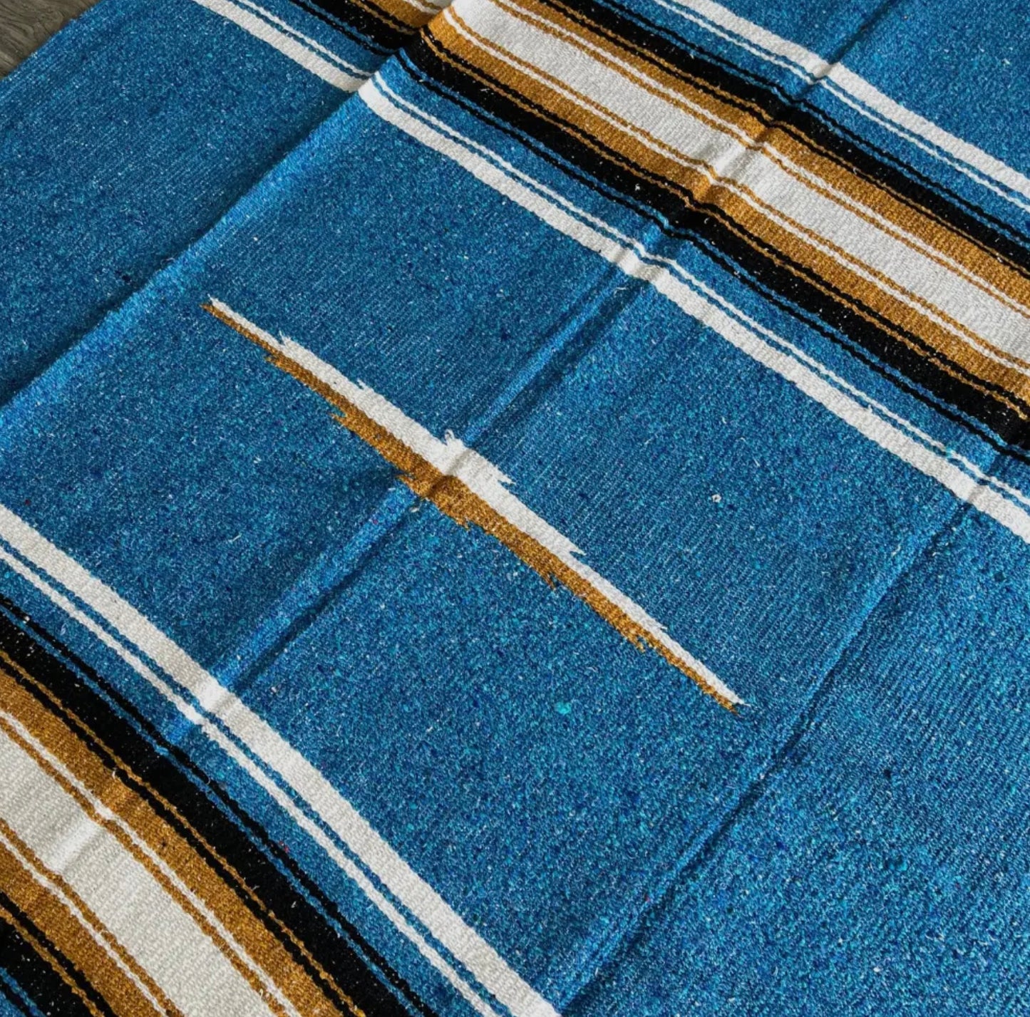 Blue Sunset Baja Diamond Yoga Blanket