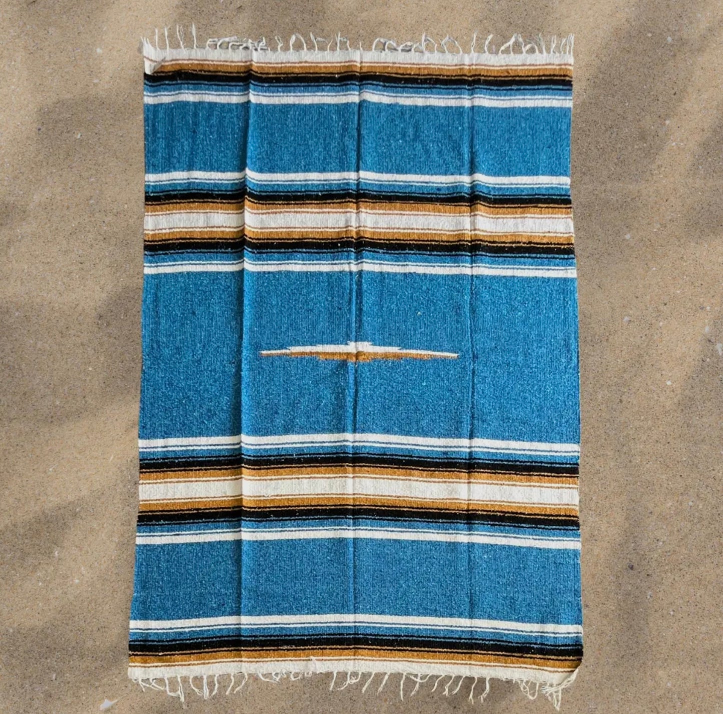 Blue Sunset Baja Diamond Yoga Blanket
