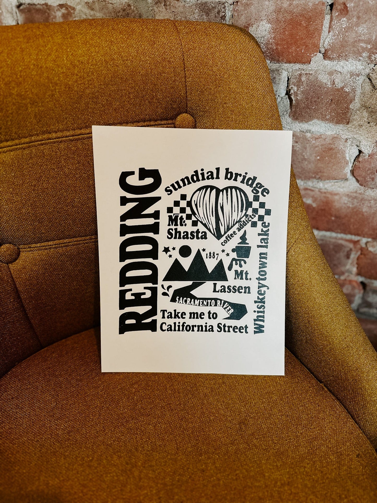 Redding Collage Print