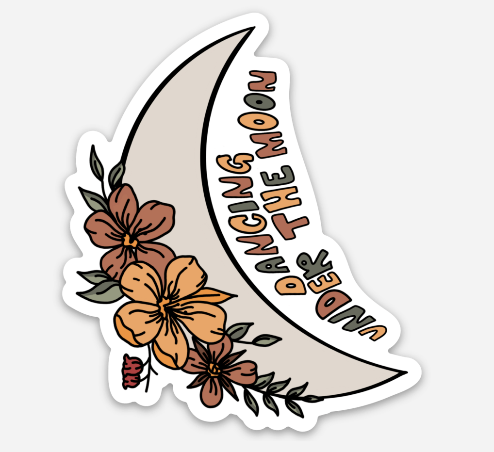 Under The Moon Sticker