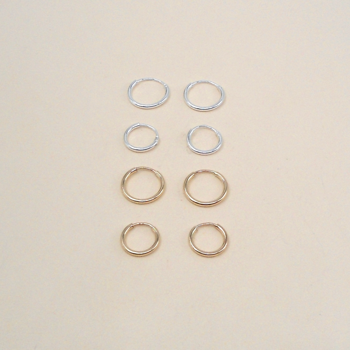 May Martin - Petite Hoops (Gold Colored 9mm)