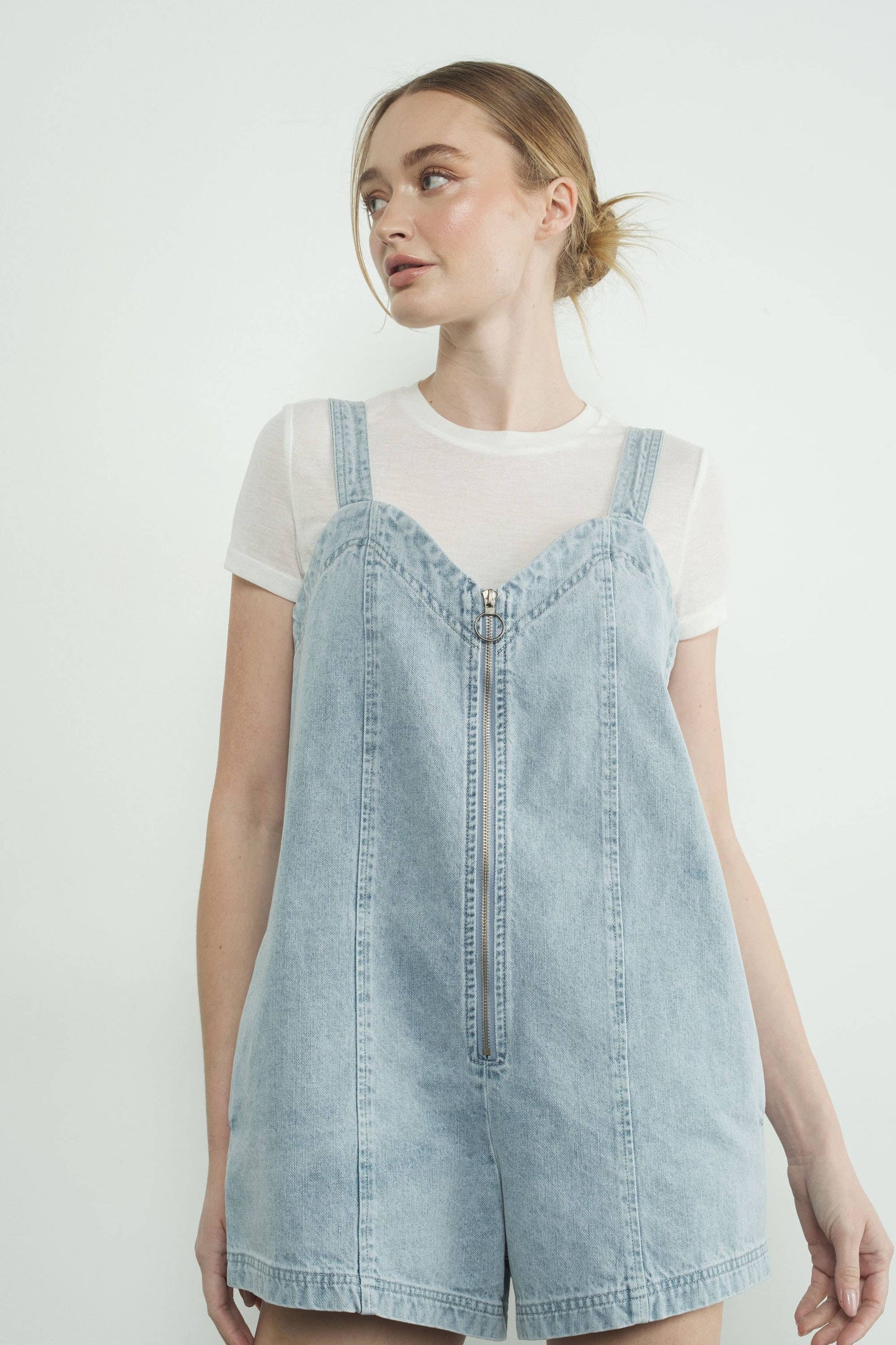 Sweetheart Zip Romper