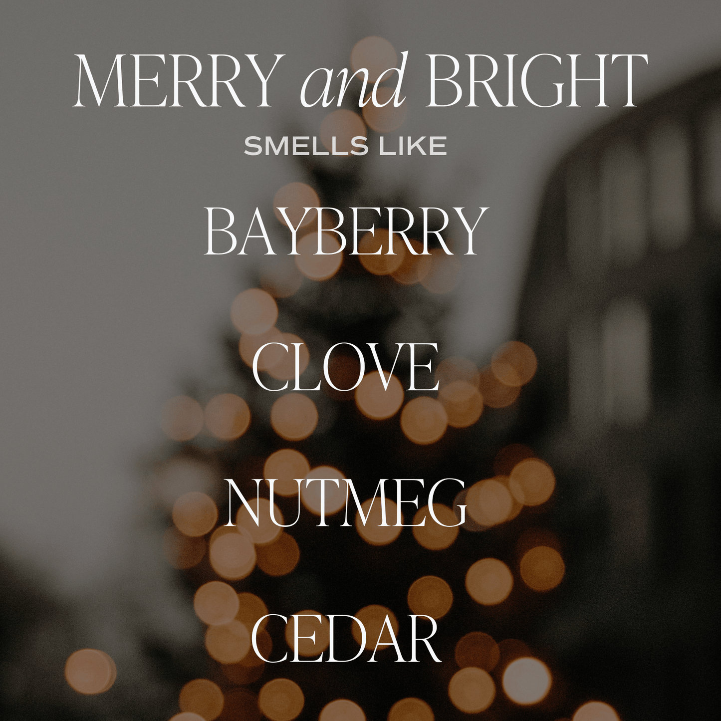 Merry & Bright 9 oz Soy Candle - Christmas Decor