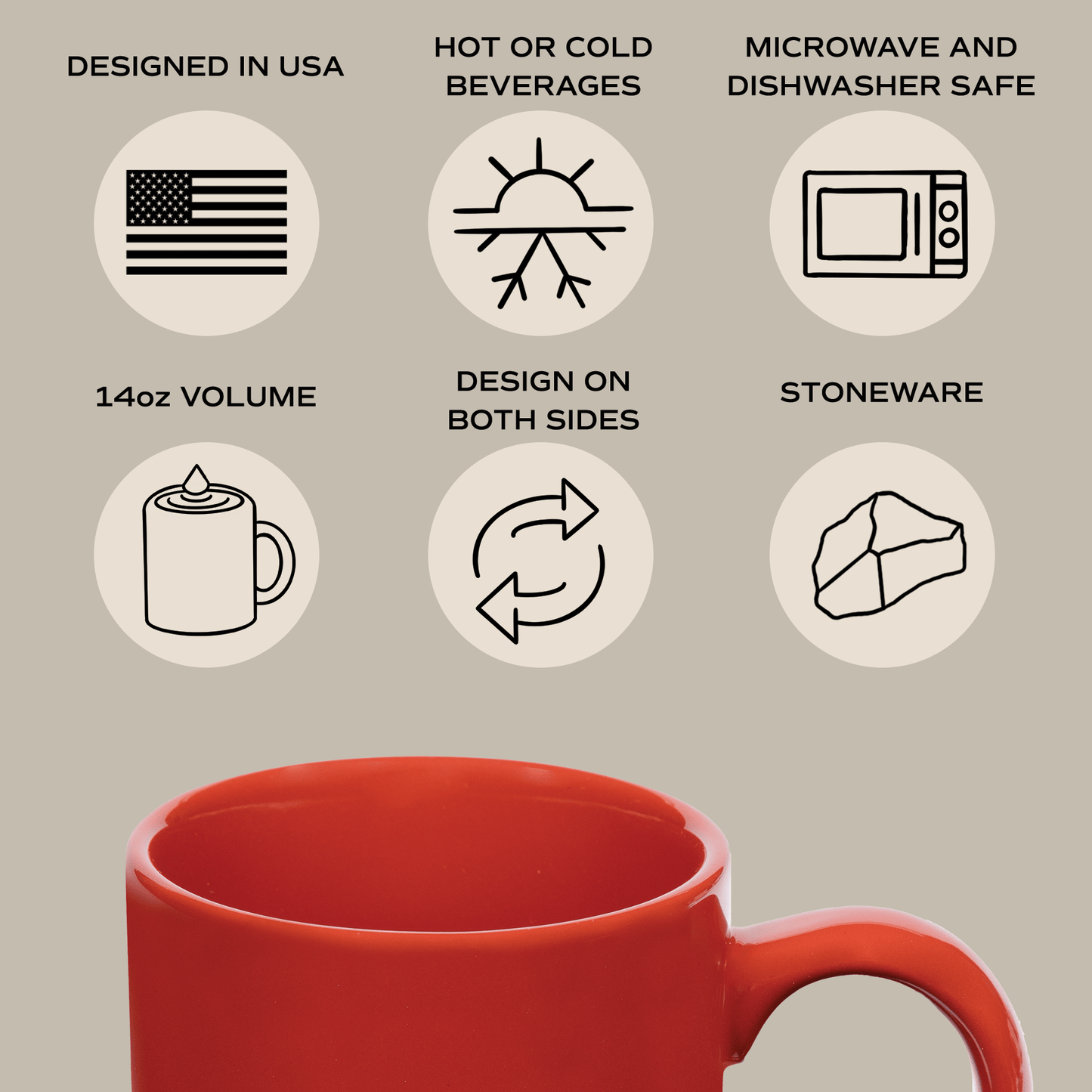 Ho Ho Ho Stoneware Coffee Mug