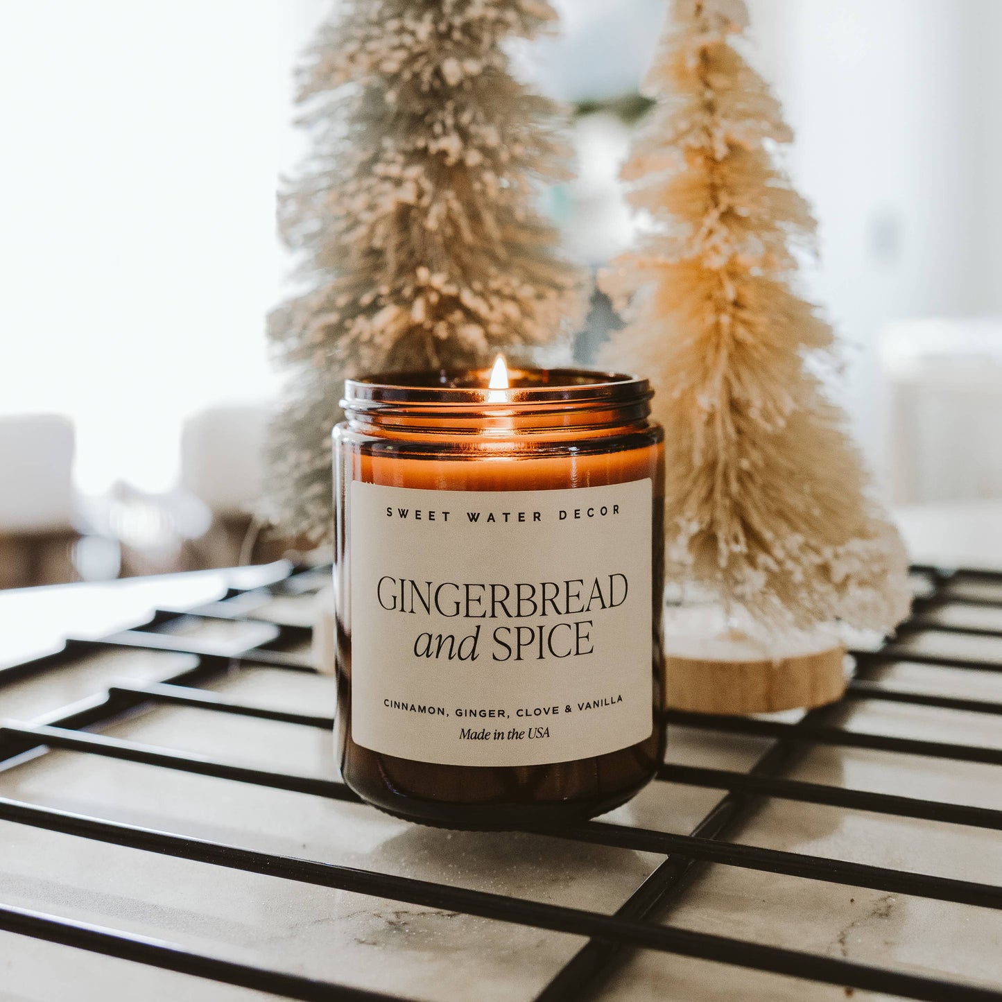 *NEW* Gingerbread and Spice 9 oz Soy Candle- Christmas Decor
