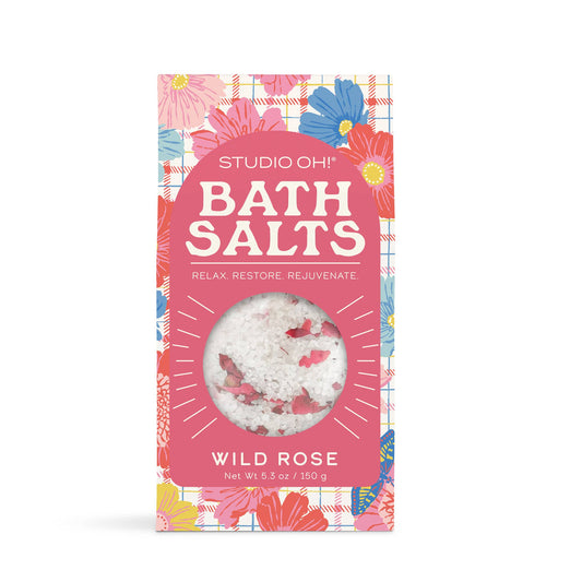Wild Rose Plaid Blossoms Scented Bath Salts