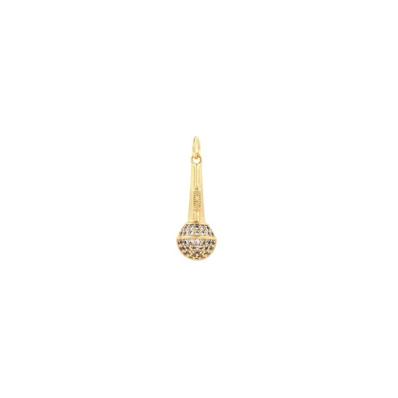 Drop the Mic Charm 14k Gold Filled