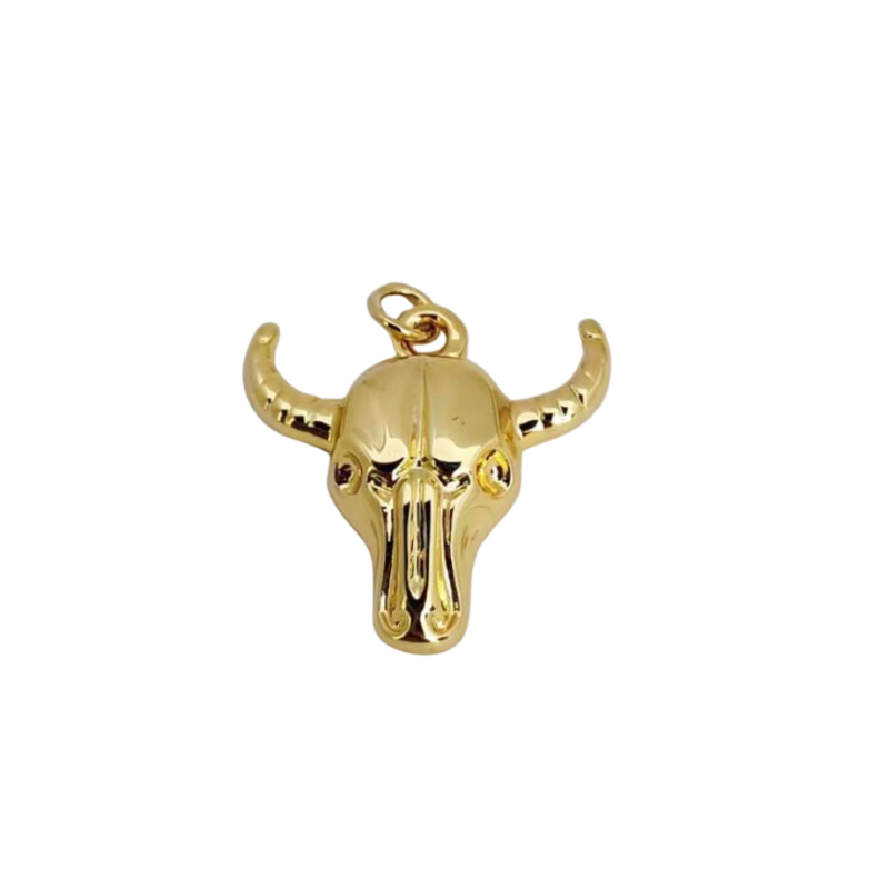 No Bull Charm - 18k Gold Plated Brass