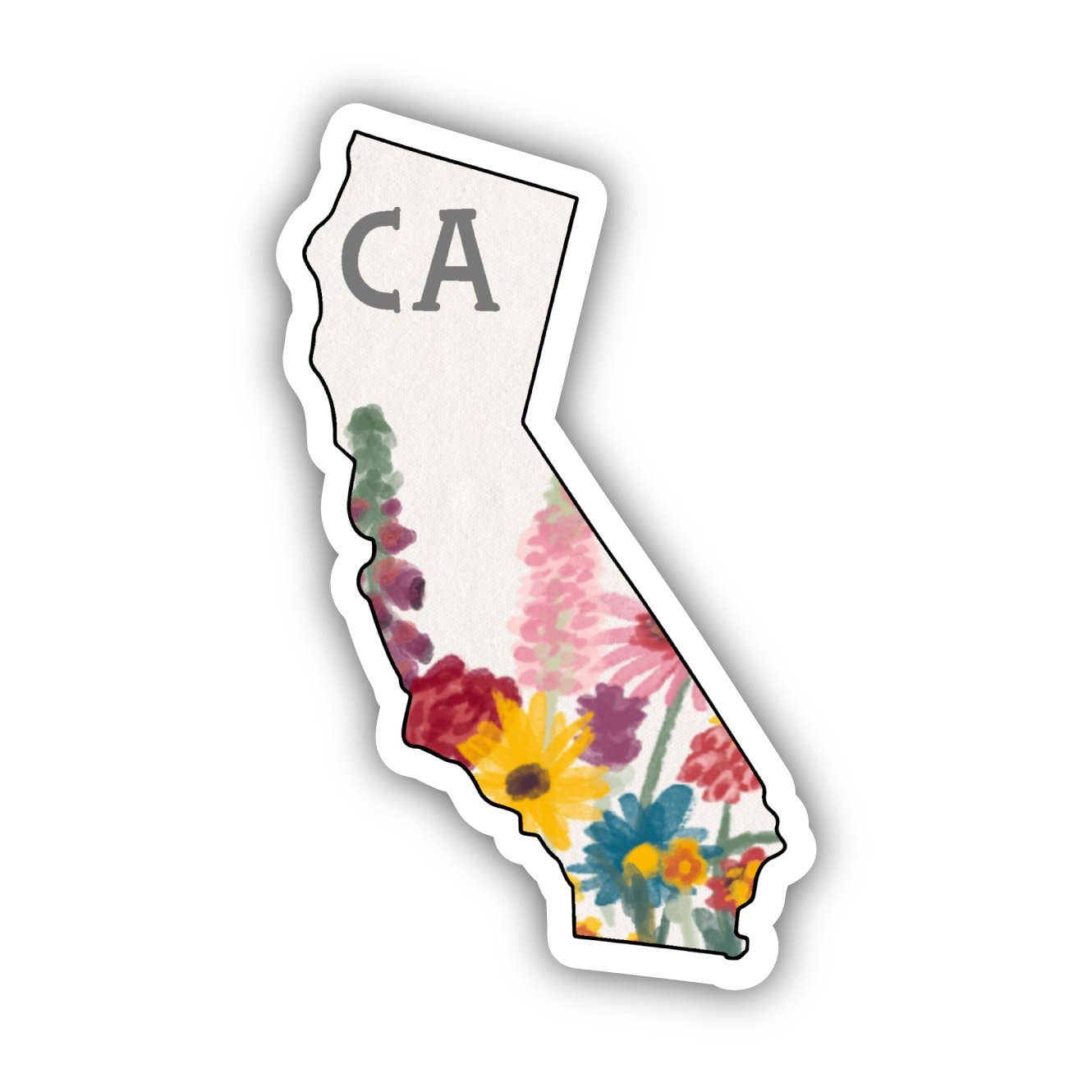 California Painterly Pattern Sticker