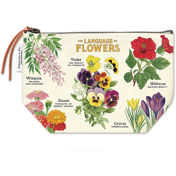 Language of Flowers Vintage Pouch