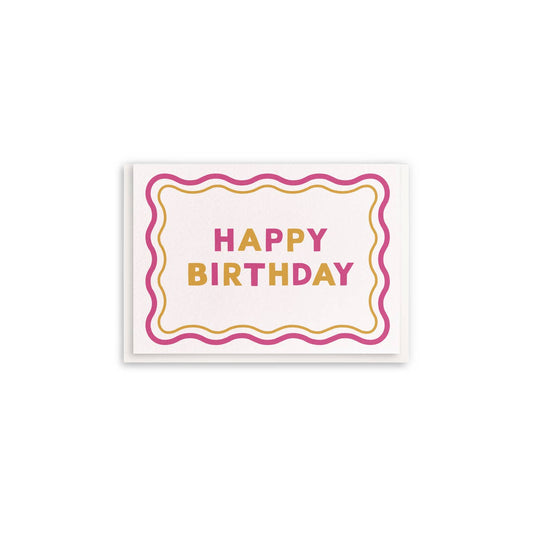 Birthday Wave - Enclosure Birthday Greeting Card