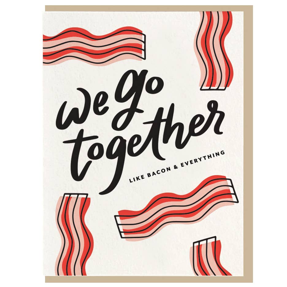 Bacon - Letterpress Card