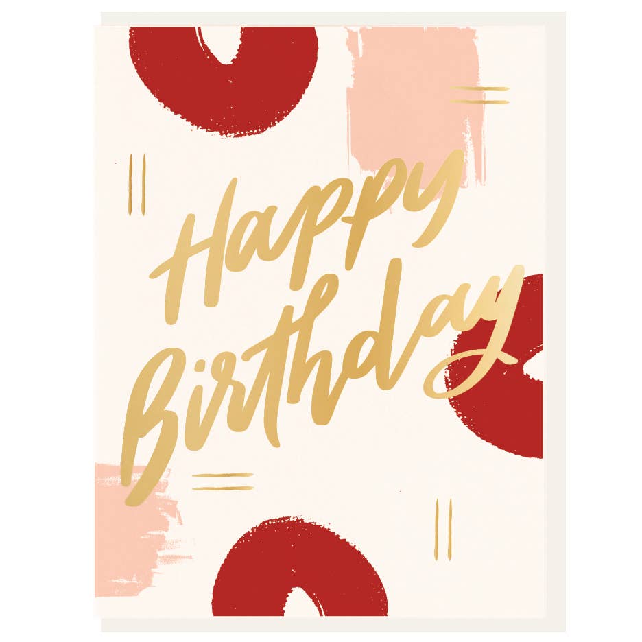Pintura de cumpleaños - Tipografía + Tarjeta de aluminio POS