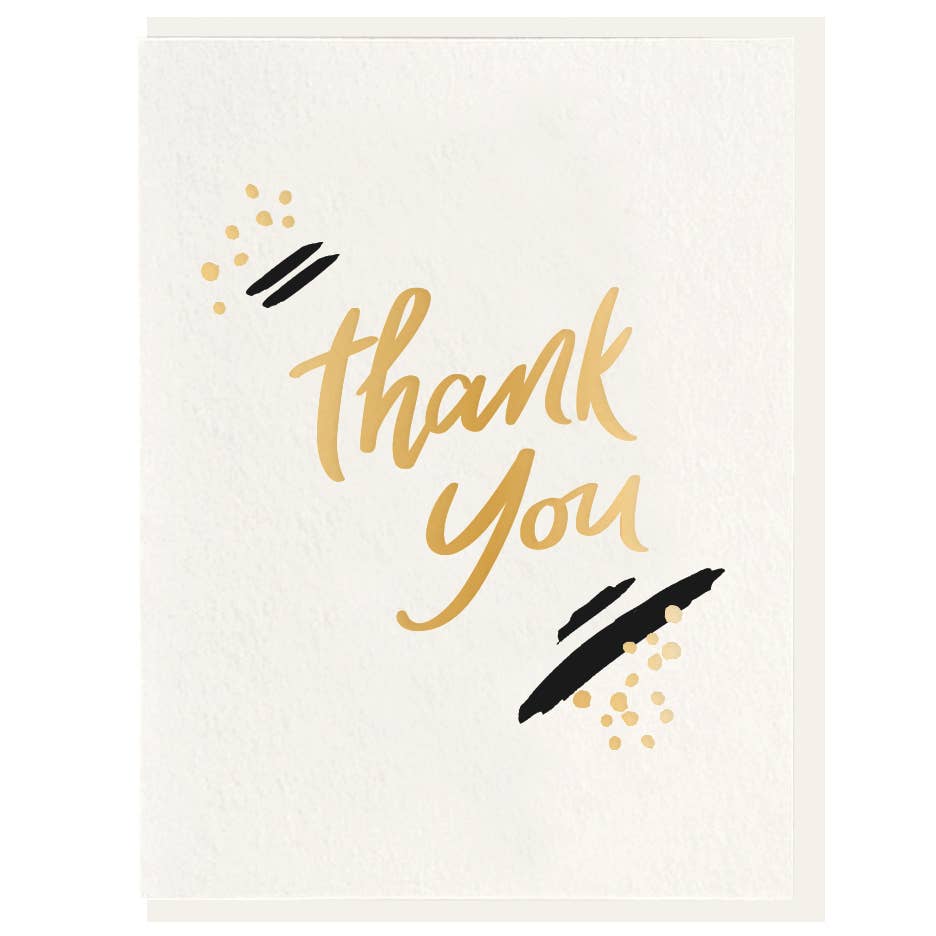 Thank You Paint - Tipografía + Tarjeta Foil POS