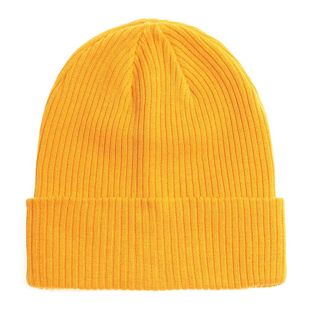 Gorros de punto de algodón dorado POS