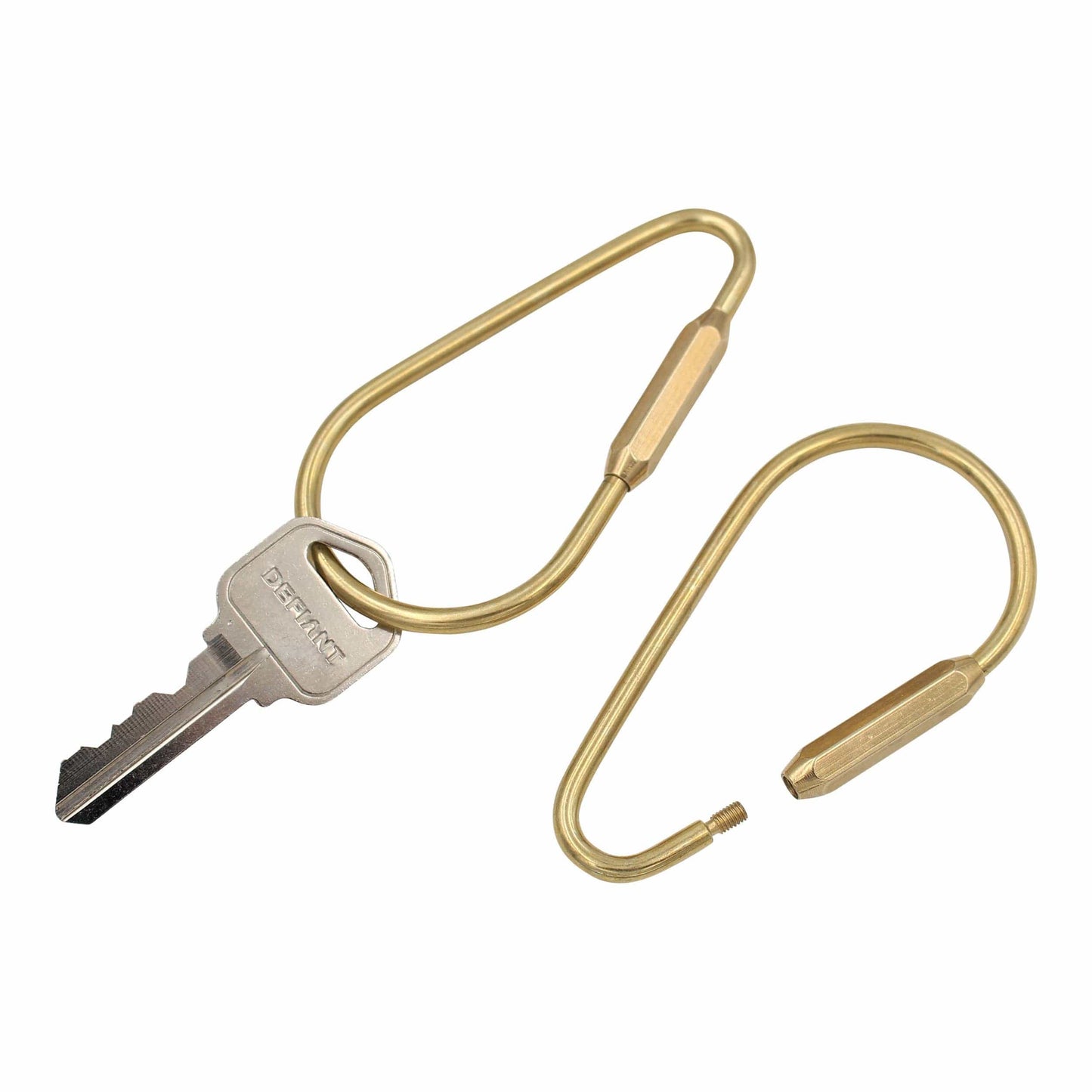 Brass Triangle Keyring