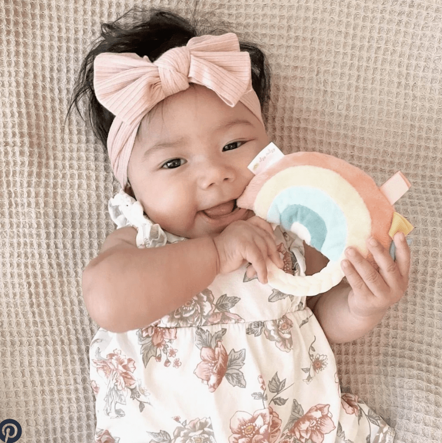 Rainbow Rattle Pal with Teether