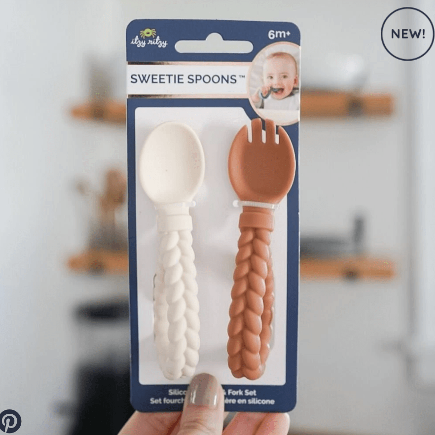 Buttercream + Toffee Sweetie Spoons™ Spoon + Fork Set