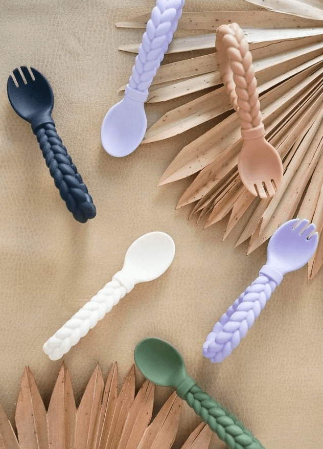Buttercream + Toffee Sweetie Spoons™ Spoon + Fork Set