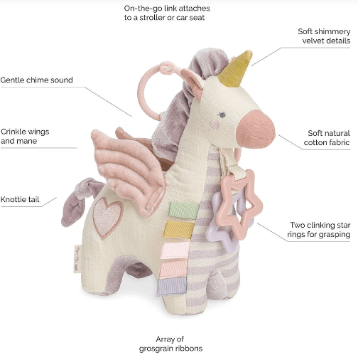 Pegasus Activity Plush with Teether Toy