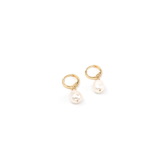 Alina Pearl Hoops