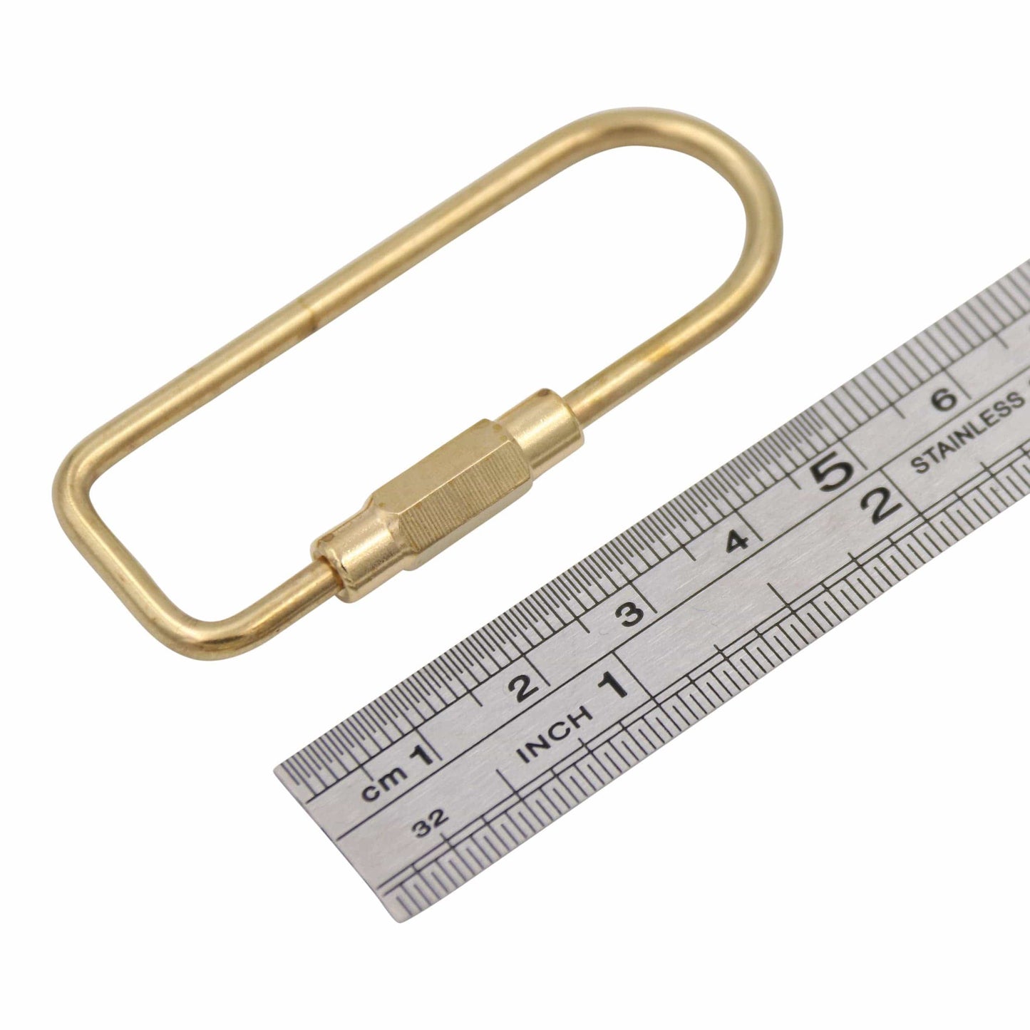 Brass Door Keyring With Screw Closure