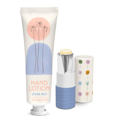 Dotted Palms Lip Balm and Lotion Set