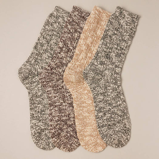 Women's Cotton Blend Crew Length Socks