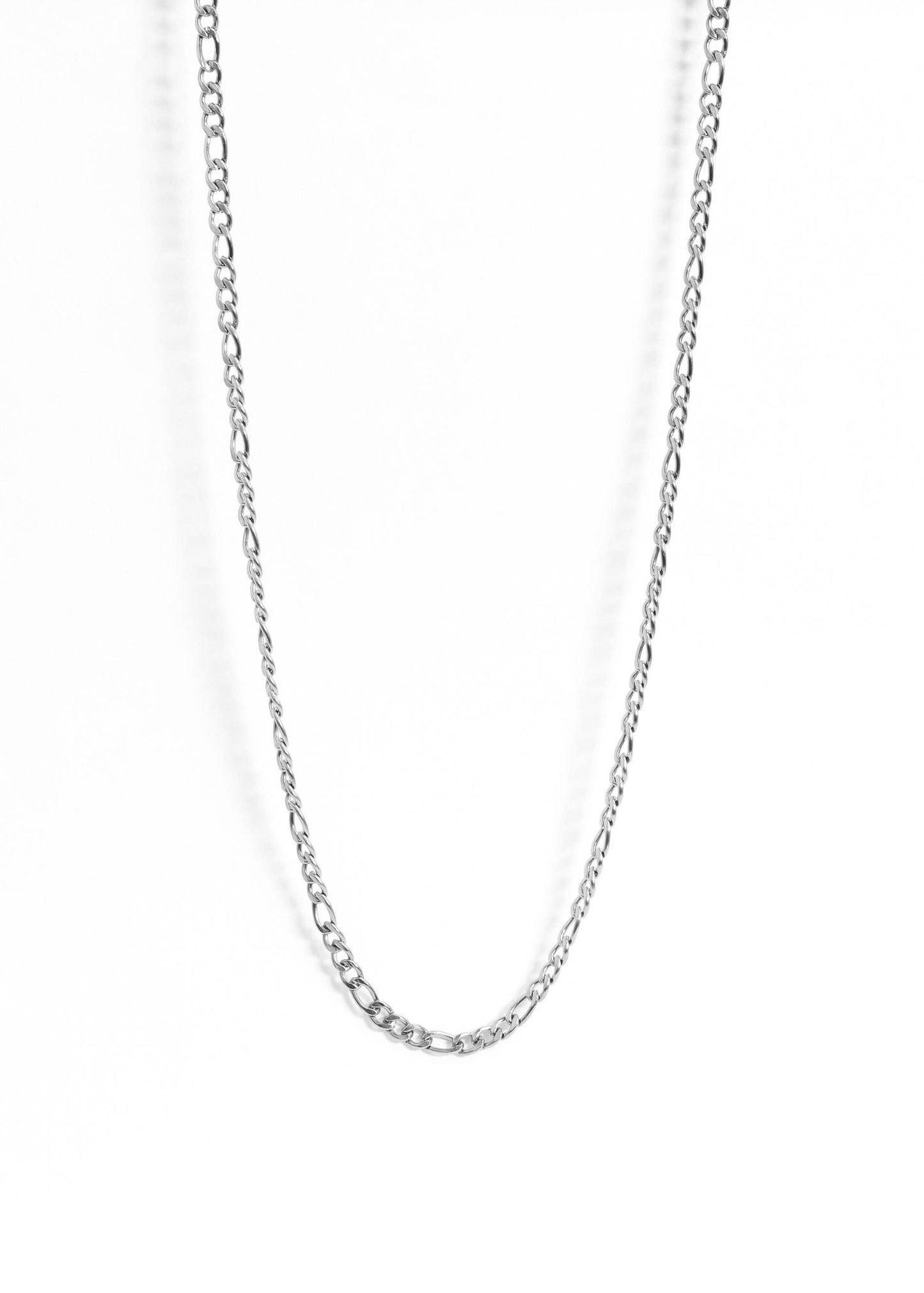 Stainless Steel Figaro Chain Necklace