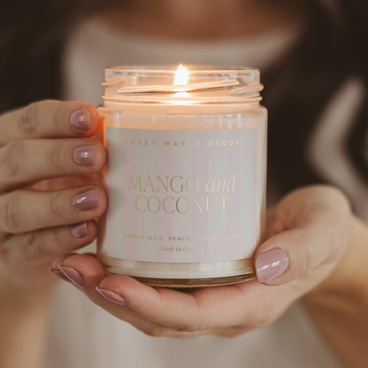 Mango and Coconut 9 oz Soy Candle