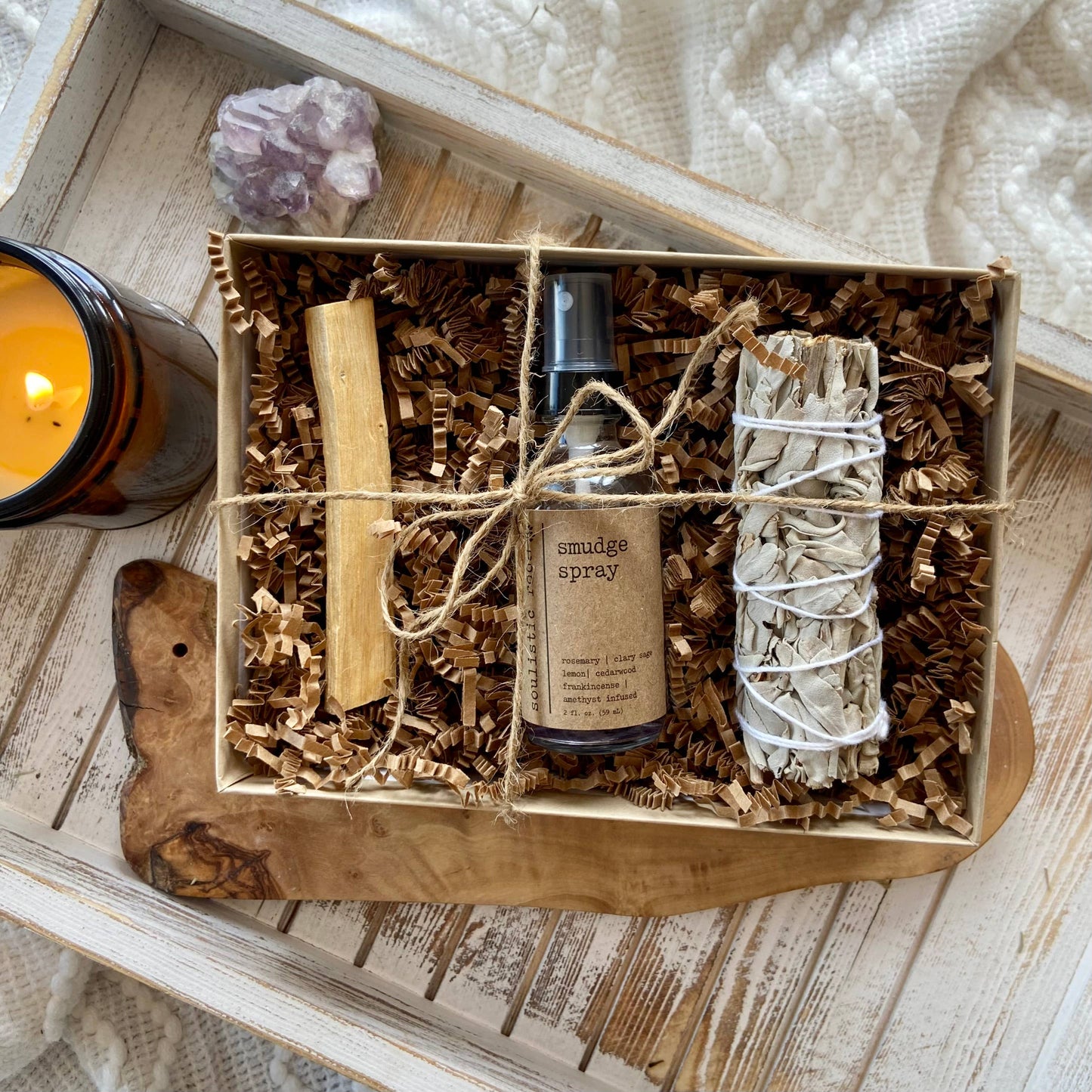 Essential Oils & Self Care Gifts - Smudge Bundle Gift Set