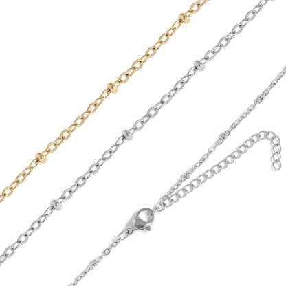 Stainless Steel Satellite Chain Necklace