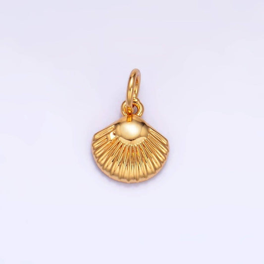 Mini Clam Shell Charm - Gold Filled