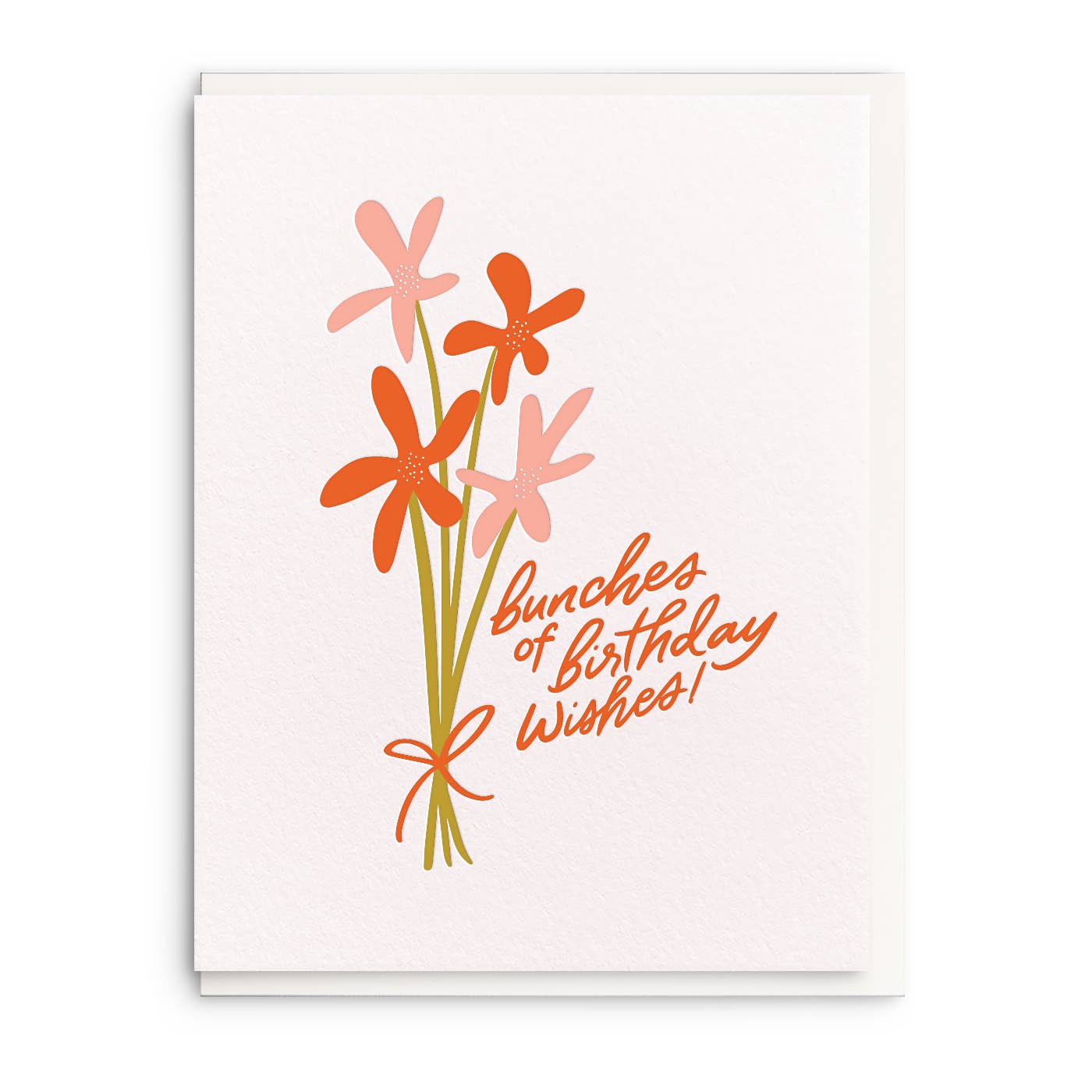 Bunches - Letterpress Birthday Card