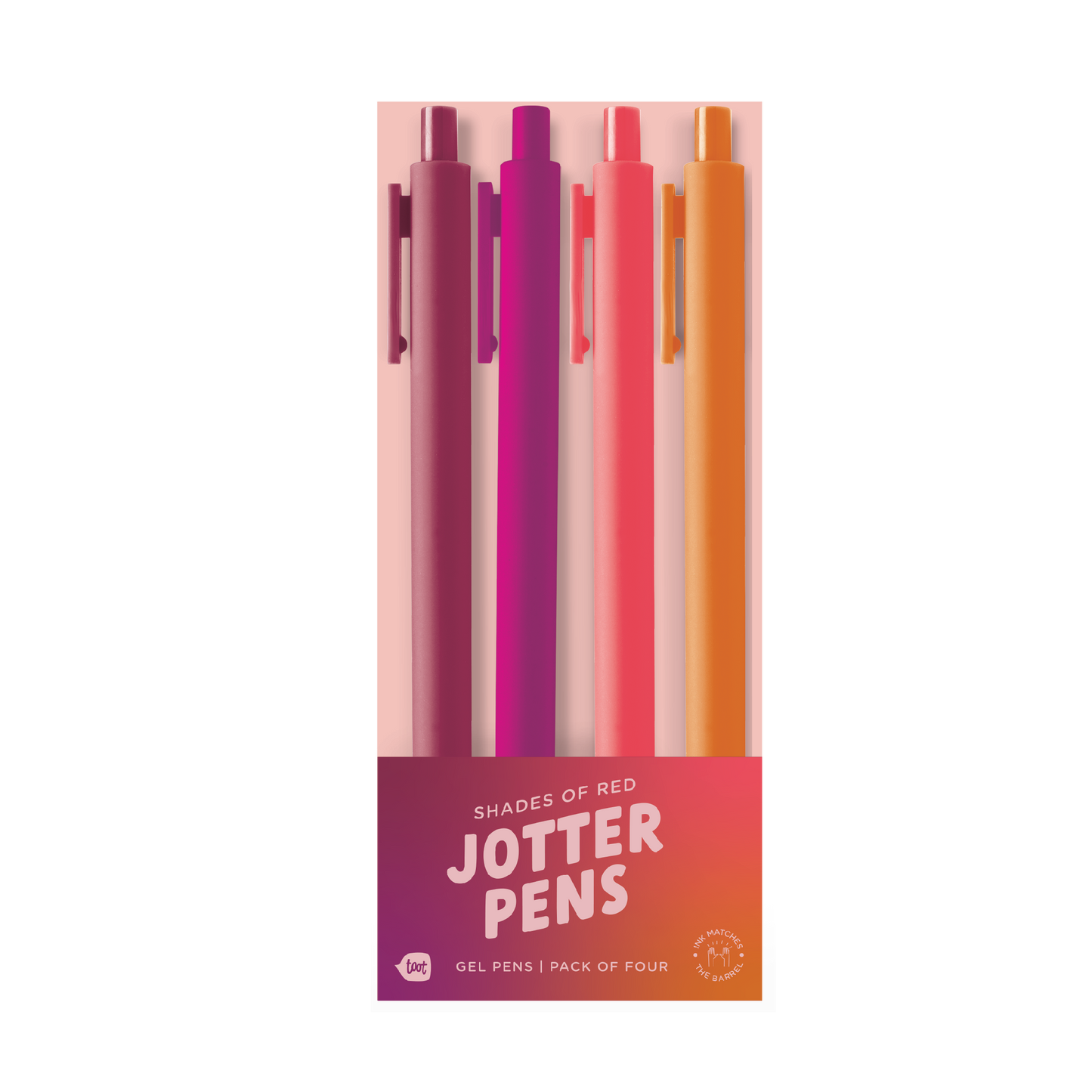 Shades of Red Gradient Jotter Sets
