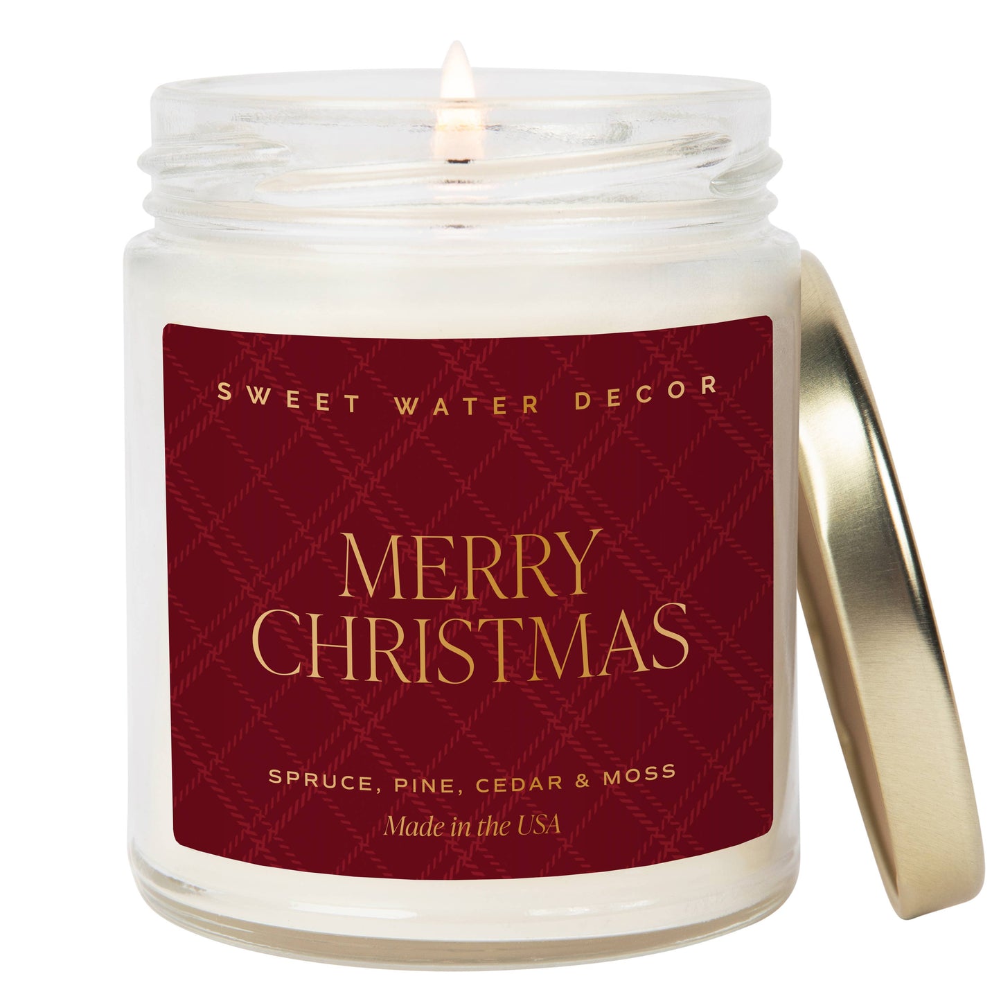 Merry Christmas 9 oz Soy Candle - Christmas Decor