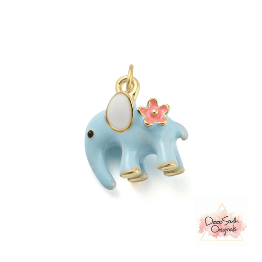 Floral Friend Elephant Charm